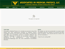 Tablet Screenshot of ampmedicalphysics.com